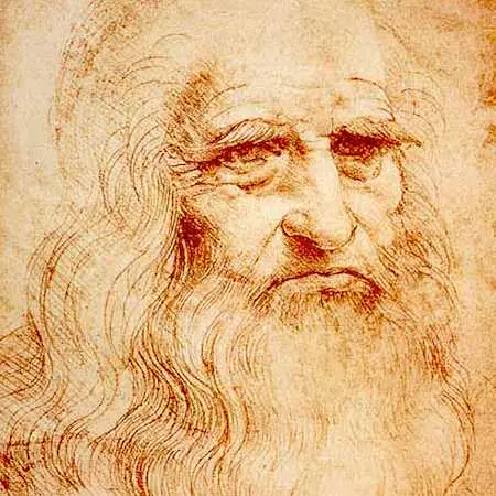 drawing of Leonardo DeVinci